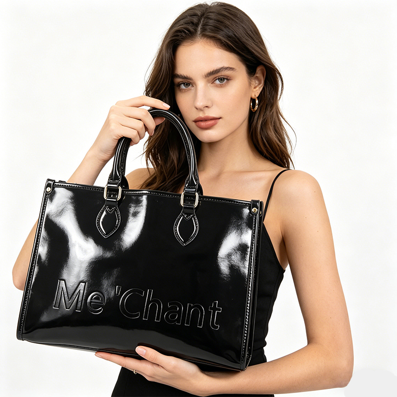 Structured Handbag Work - Bolsa Tote Feminina em Couro PU