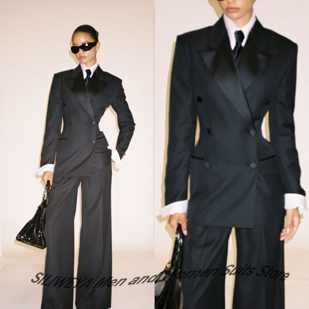 Women Formal Wear Outfits - Terno duplo preto feminino profissional, jaqueta