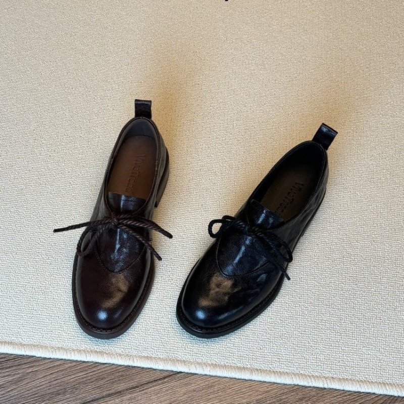 Kitten Heel Women - Sapatos Femininos Vintage Franceses Simples com