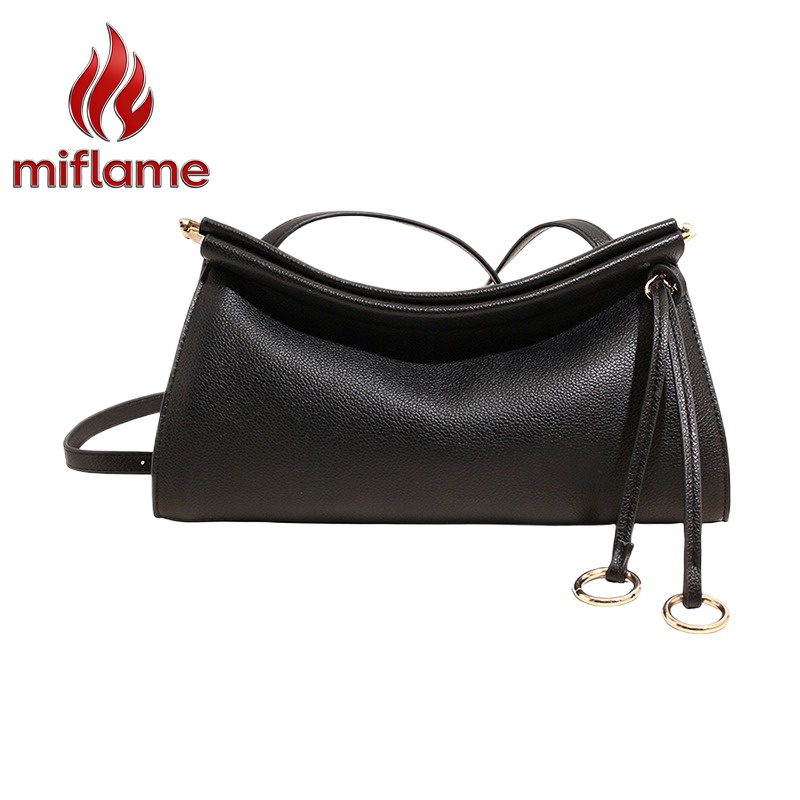 Structured Handbag Work - Bolsa de Ombro de Couro Vintage