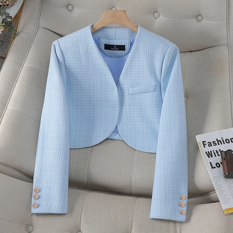 Women'S Formal Wear Cardigan - Moda feminina blazer formal senhoras branco