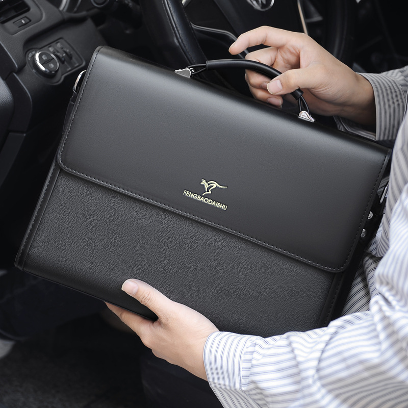 Structured Handbag Work - Pasta masculina de luxo designer trabalho