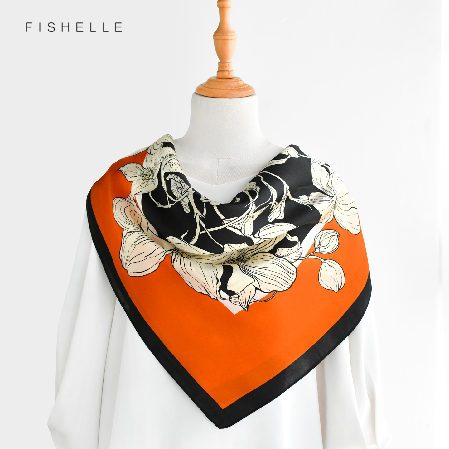 Lenço de Seda 100% Amoreira La - Scarf Silk Neck avaliação e preço