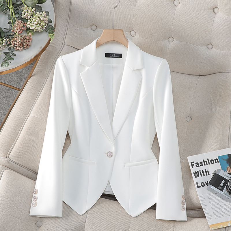 Novo Blazer Feminino Formal da - Women'S Formal Wear Jackets avaliação e preço