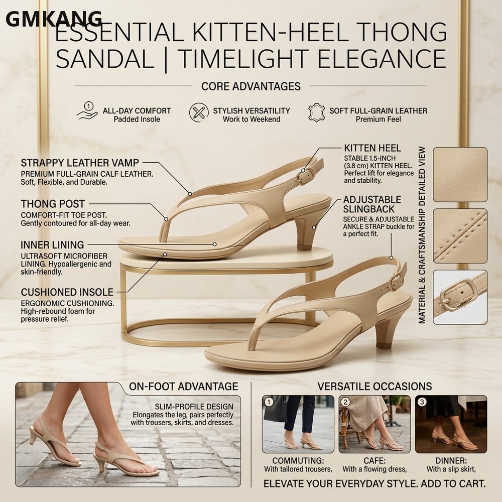 Sandálias femininas com salto  - Kitten Heel Women avaliação e preço