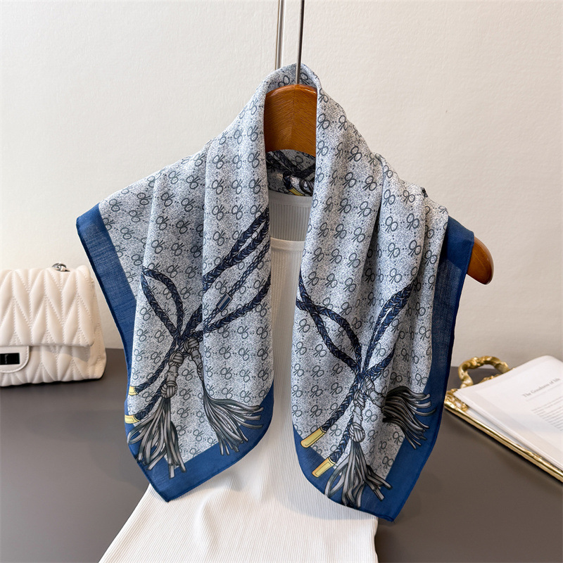 Lenço quadrado premium de seda - Scarf Silk Neck avaliação e preço