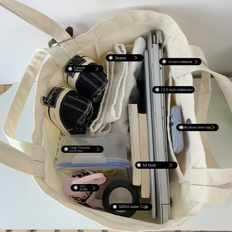 Letra ins bolsa de lona estuda - Structured Handbag Work avaliação e preço