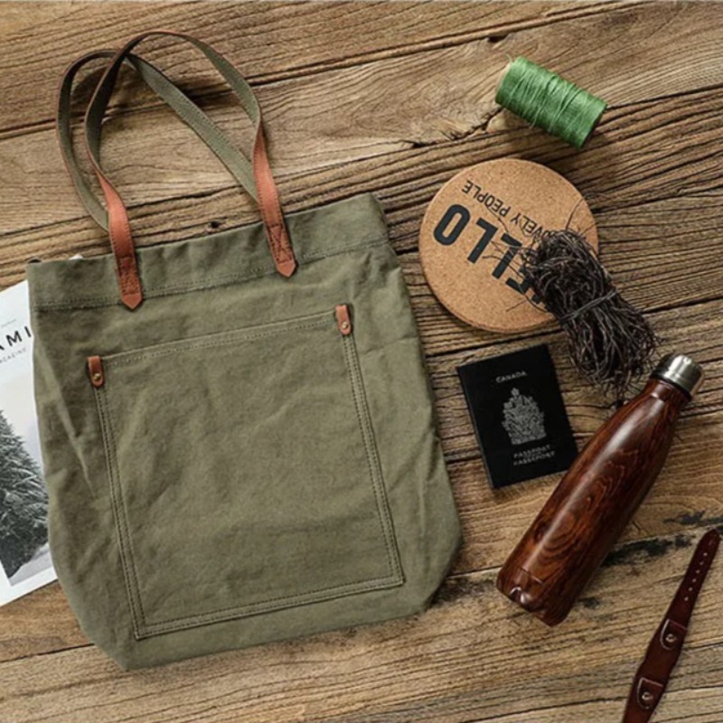 Bolsa Tote de Couro Canvas par - Structured Handbag Work avaliação e preço