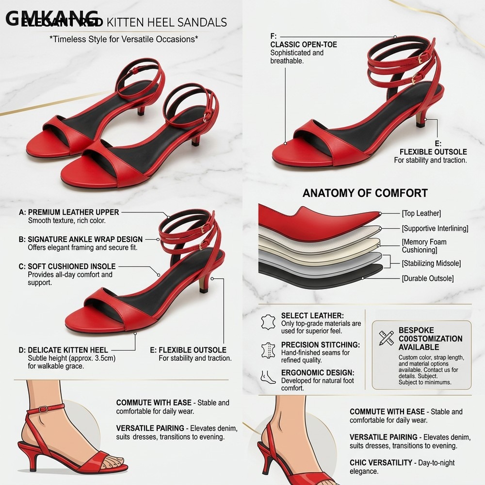 Sandálias Femininas GMKANG de  - Kitten Heel Women avaliação e preço