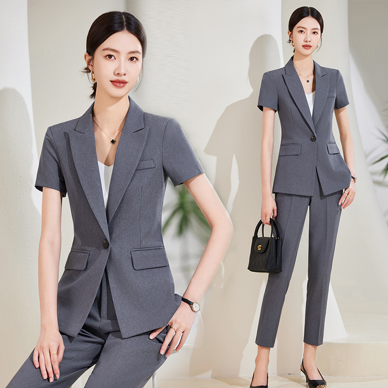 Conjunto de terno de manga cur - Women'S Formal Wear Stores avaliação e preço