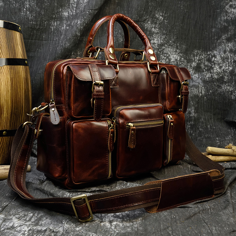 Bolsa de couro genuíno para ho - Structured Handbag Work avaliação e preço
