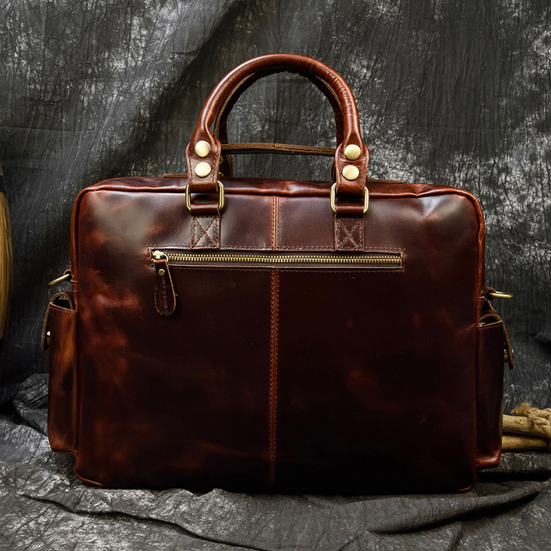 Bolsa de couro genuíno para ho - Structured Handbag Work avaliação e preço