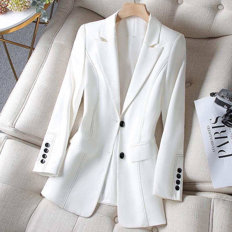 Novo Blazer Formal Feminino da - Women Formal Wear With Black Blazer avaliação e preço