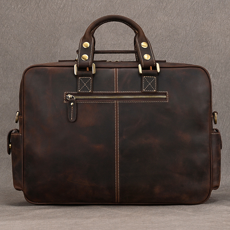 Luufan vintage crazy horse cou - Structured Handbag Work avaliação e preço
