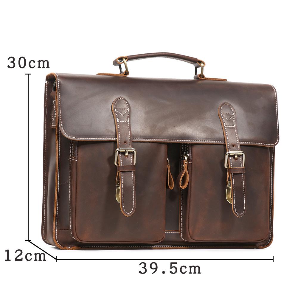 Vintage artesanal cavalo louco - Structured Handbag Work avaliação e preço