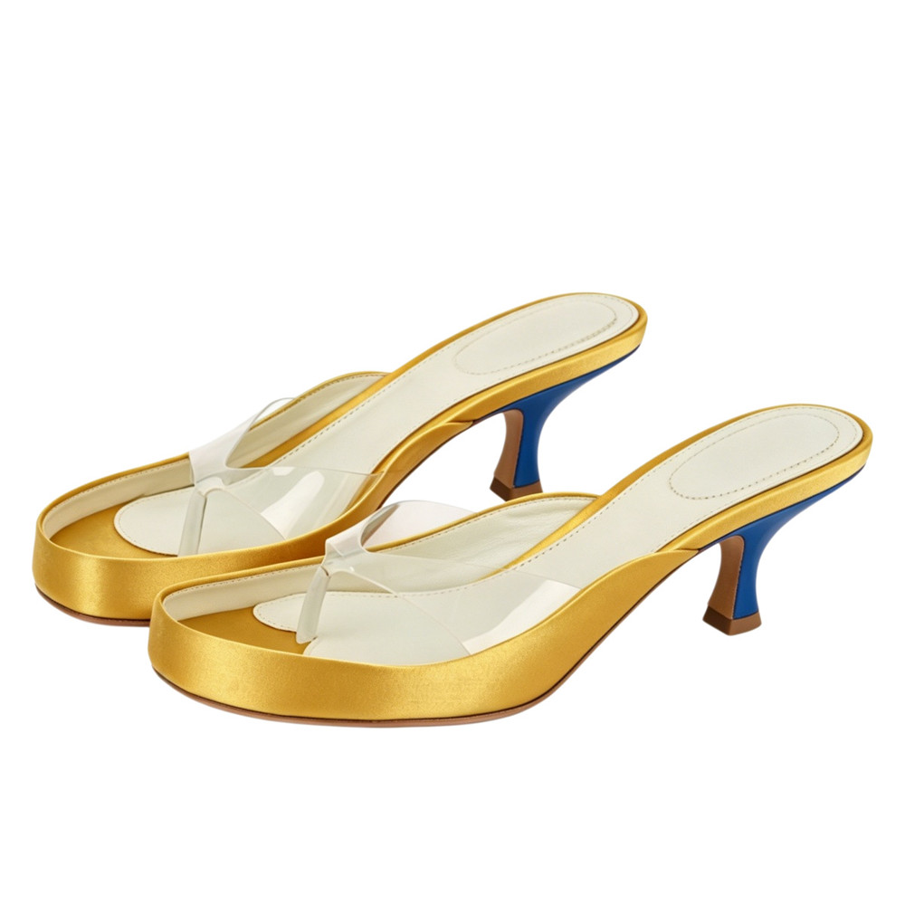 Sandálias Femininas Douradas d - Kitten Heel Women avaliação e preço