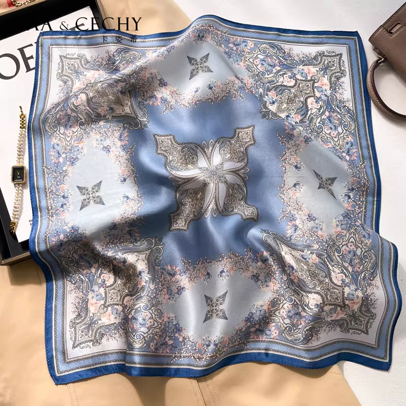 Lenço Quadrado de Seda 100% Am - Scarf Silk Neck avaliação e preço