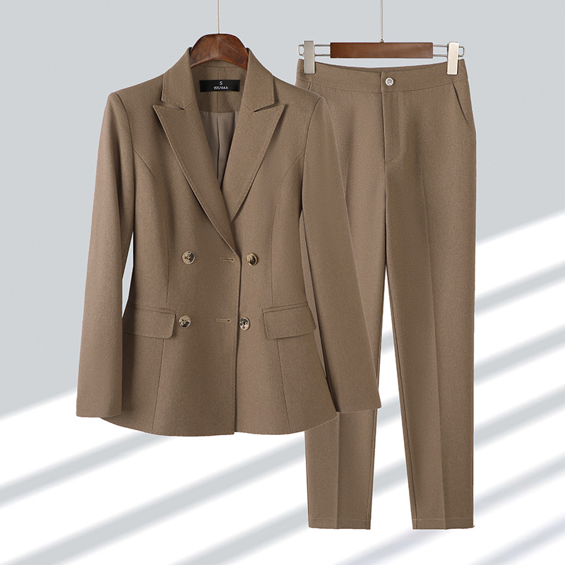 Moda senhoras calça terno form - Women Formal Wear With Black Blazer avaliação e preço