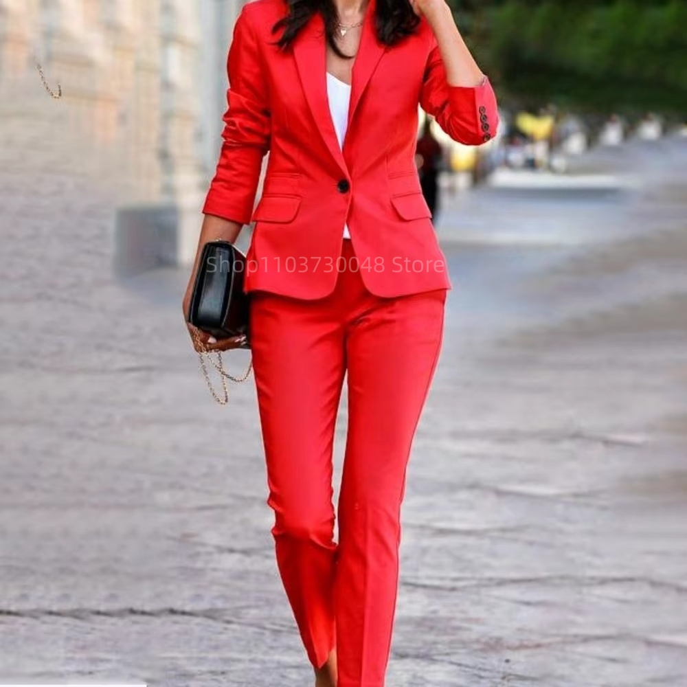 Conjunto de Blazer e Calças pa - Women'S Formal Wear Jackets avaliação e preço