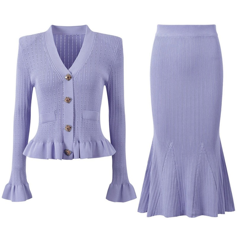 Conjunto Feminino Elegante de  - Women'S Formal Wear Cardigan avaliação e preço